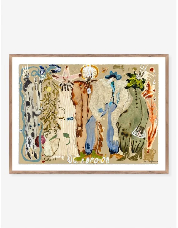 Blue Eyed Snake Woman Wall Art by Caroline Pinney-60" x 40"