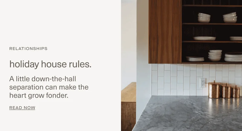 Holiday house rules.