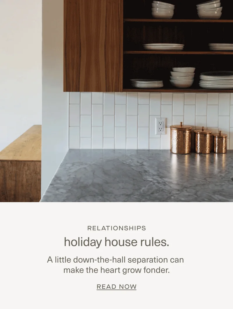 Holiday house rules.