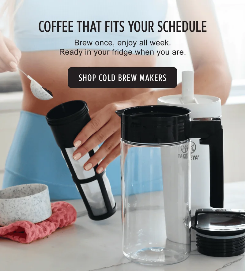 Coffee that fits your schedule | Brew once, enjoy all week. Ready in your fridge when you are | Shop Cold Brew Makerss