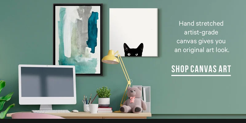 Hand stretched artist-grade canvas gives you an original art look - SHOP CANVAS ART