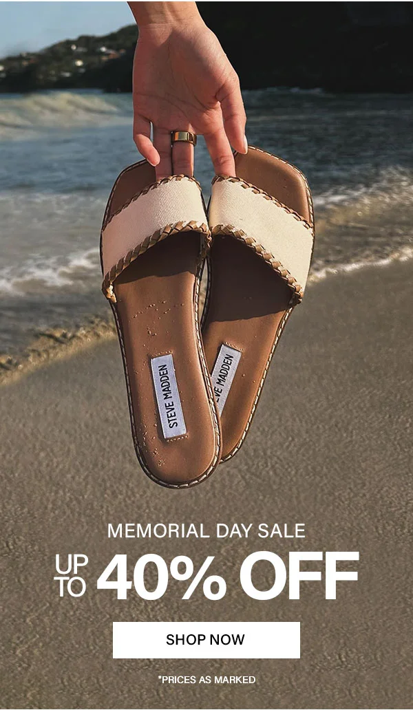 Memorial Day Sale Up To 40% Off