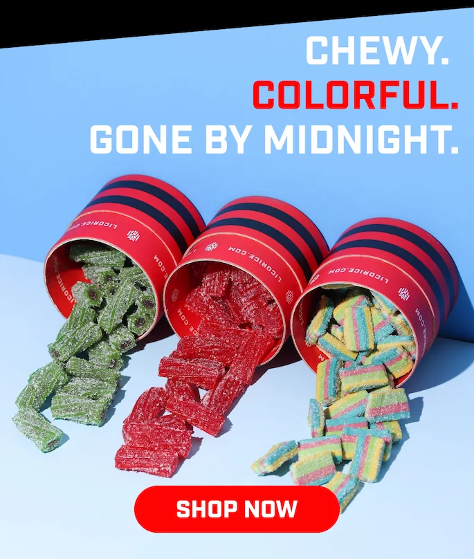 Explore 50+ licorice flavors from around the world, packed fresh in 1lb tubes and shipped fast with FedEx!
