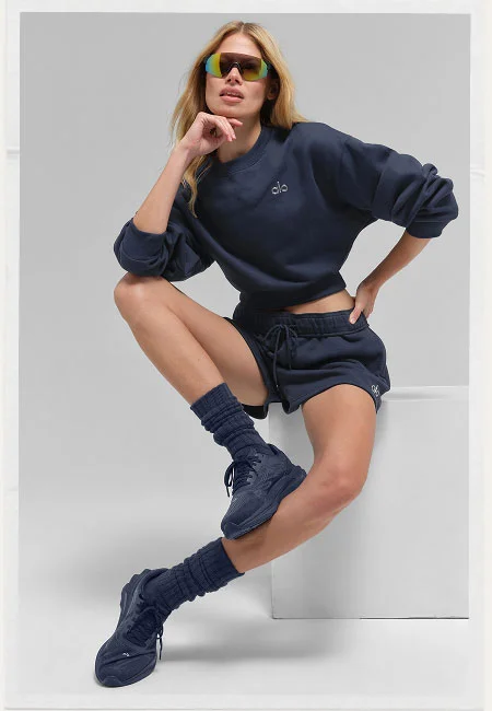 cropped accolade crewneck