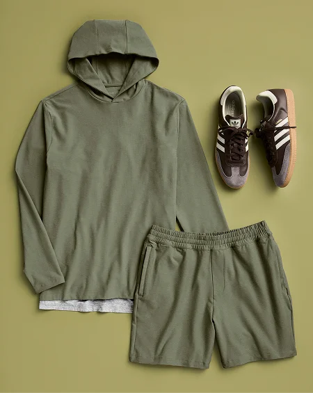 Spacedye Go-To Men's Hoodie in Grey Sage