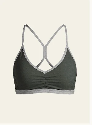 Spacedye Outlines Strappy Bra in Dusty Forest Heather