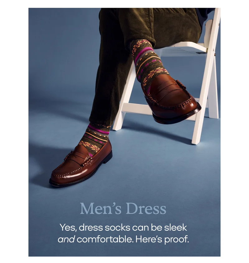 Men's Dress | Yes, dress socks can be sleek and comfortable. Here's proof.