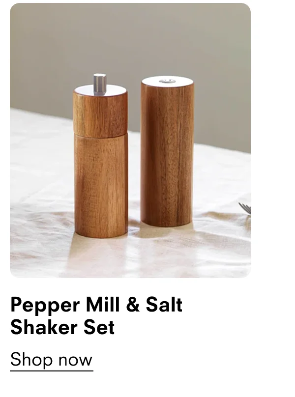 Pepper Mill & Salt Shaker Set