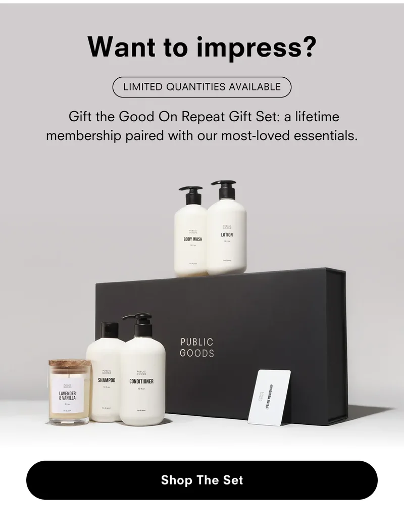 Want to impress? Shop the Good On Repeat Gift Set