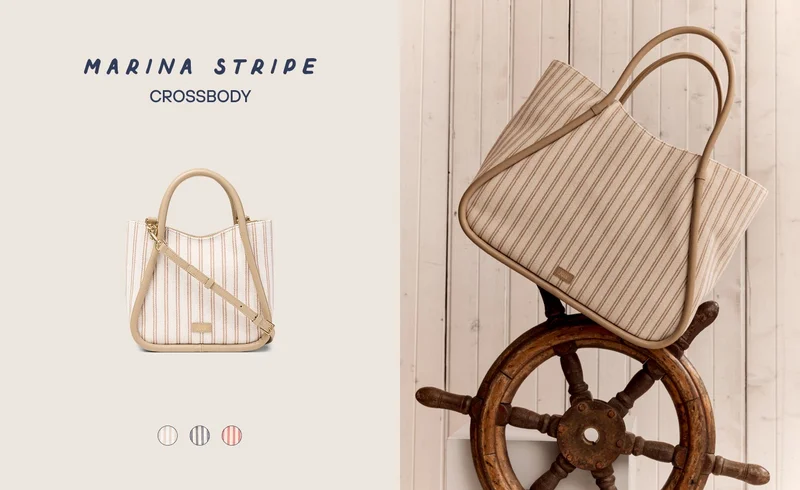 Marina Stripe Crossbody