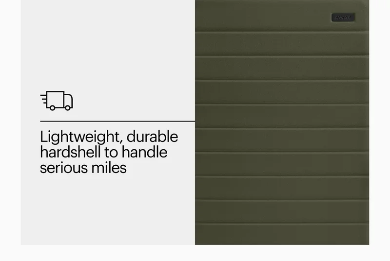 Lightweight, durable hardshell to handle serious miles