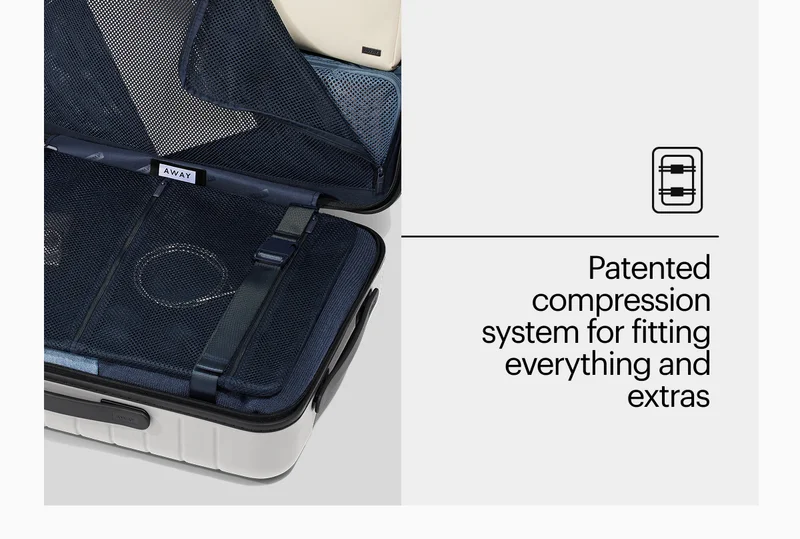 Built for life on the go—lightweight, weather-resistant, and compact enough to go anywhere. Bonus: it fits a 15” laptop without the bulk. Patented compression system for fitting everything and extras