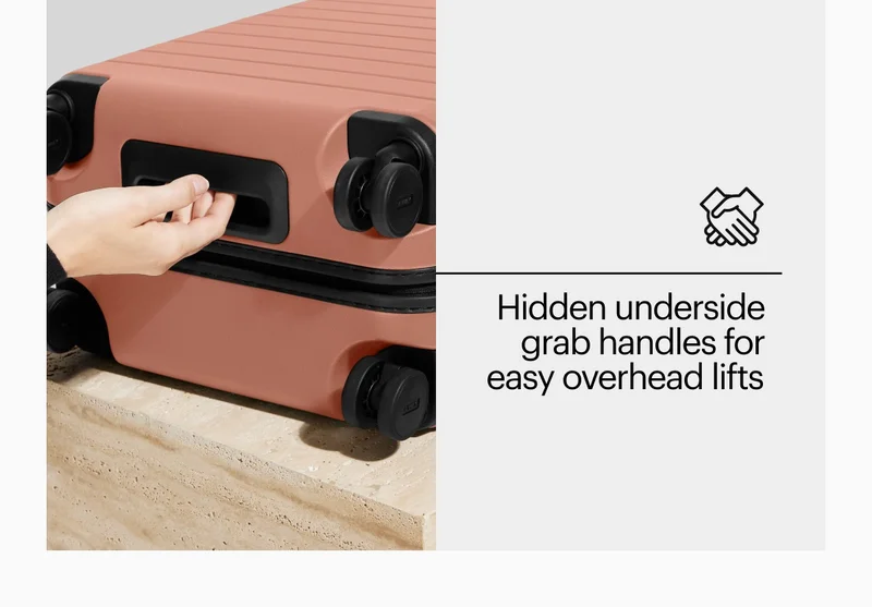 Hidden underside grab handles for easy overhead lifts