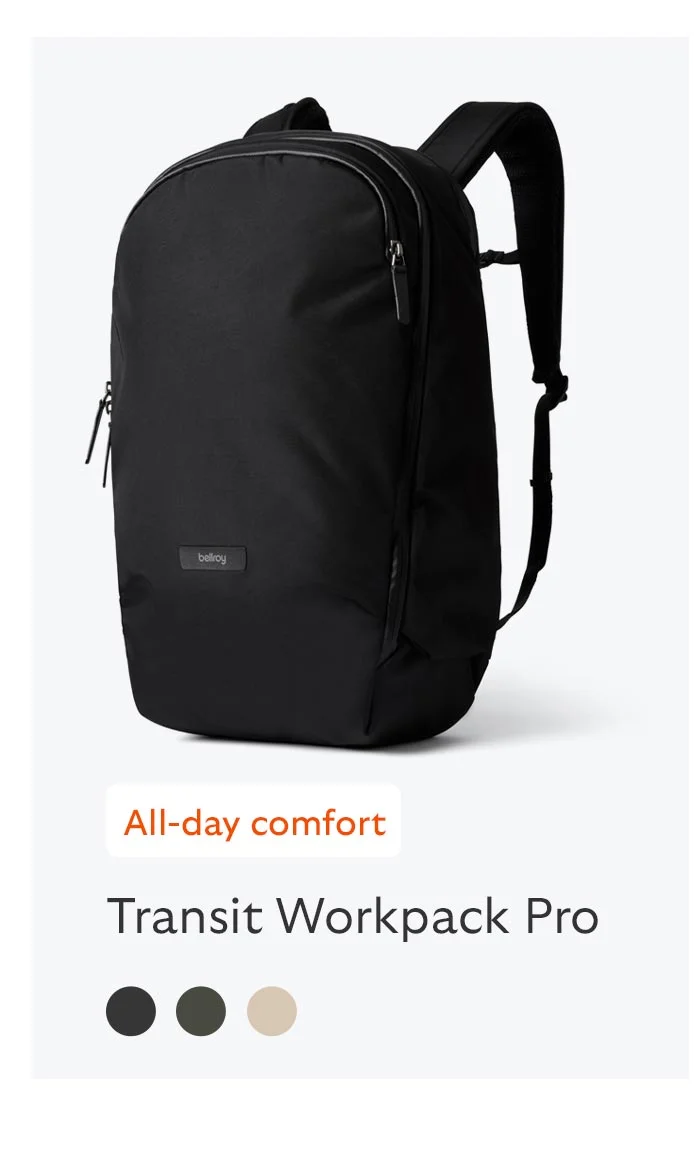 Transit Workpack Pro 22L – Black * All-day comfort