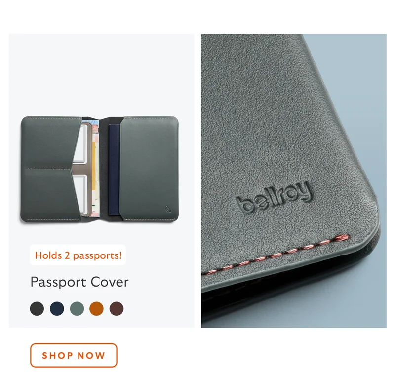 Passport Cover – Everglade * Holds 2 passports!