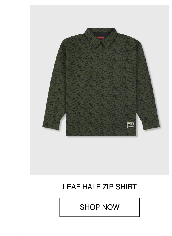 LEAF HALF ZIP SHIRT | SHOP NOW