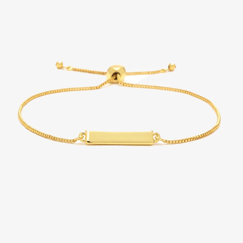 Image of Engravable Double-Sided Bar Bracelet