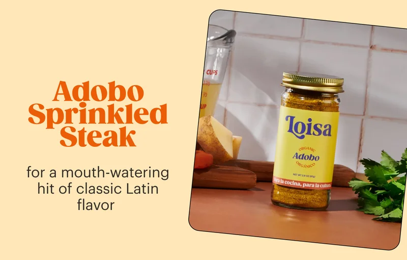 Adobo sprinkled steak for a mouth-watering hit of classic Latin flavor