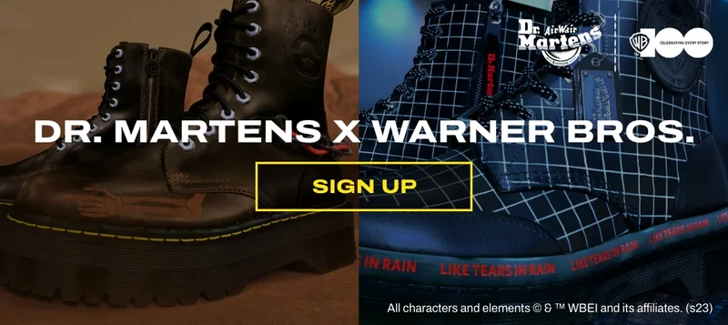 Dr. Martens x Warner Bros. SIGN UP