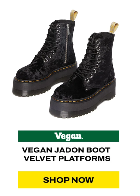 Vegan Jadon Boot Max Crushed Velvet Platforms