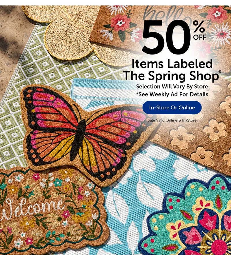 50% Off Items Labeled The Spring Shop® - Select Categories