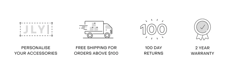 Personalise your luggage. Free shipping for orders above $100. 100 day returns. Lifetime warranty for luggage.