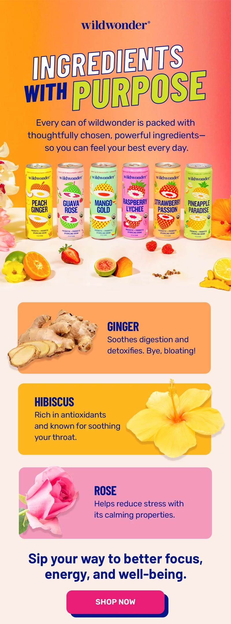Ingredients with purpose
