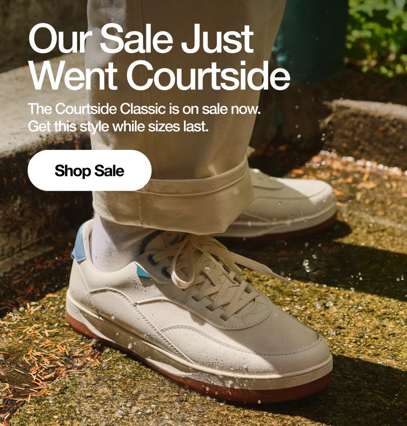 Our Sale Just Went Courtside. The Courtside Classic is on sale now. Get this style while sizes last.