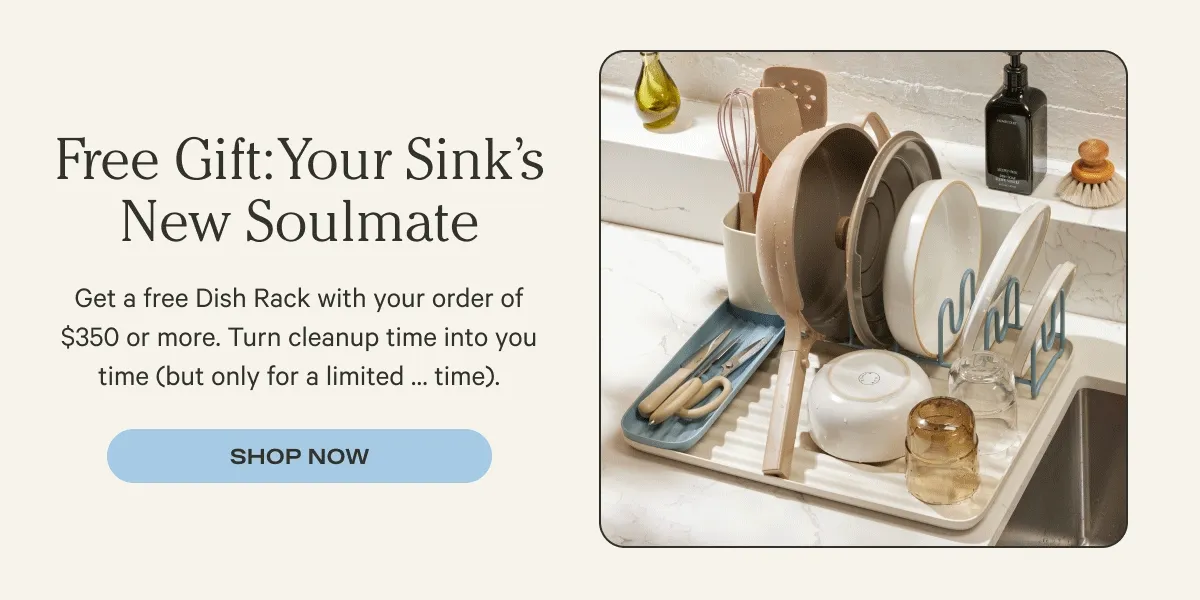 FREE GIFT - DISH RACK - SHOP NOW