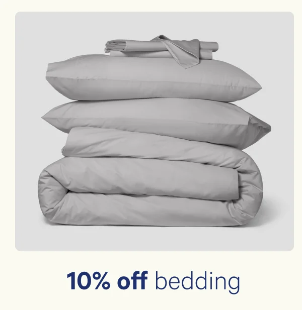 10% off bedding