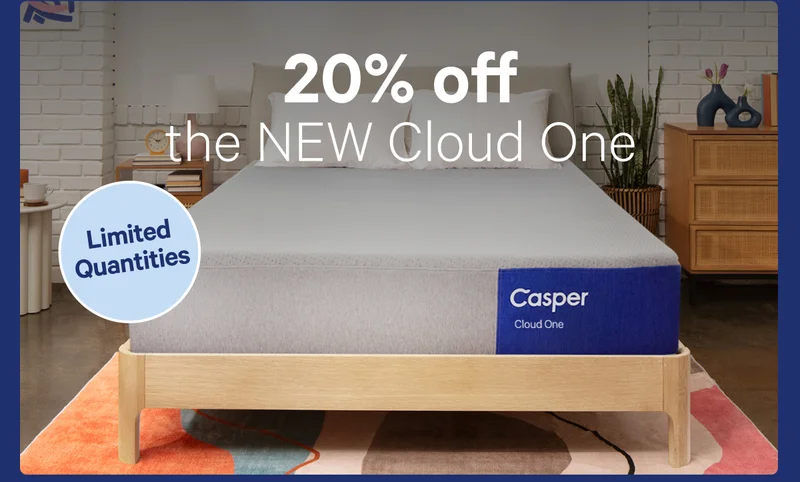 20% off the NEW Cloud One; Limited Quantities