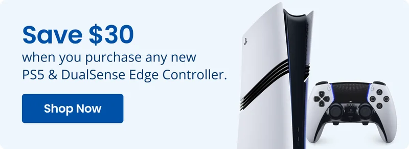 Save $30 when you purchase any new PS5 & DualSense Edge Controller. Shop Now