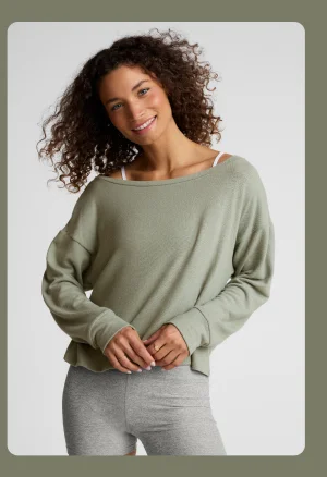 Let Loose Pullover in Grey Sage