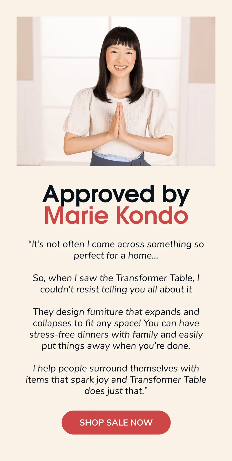 Transformer Table Approved By Marie Kondo