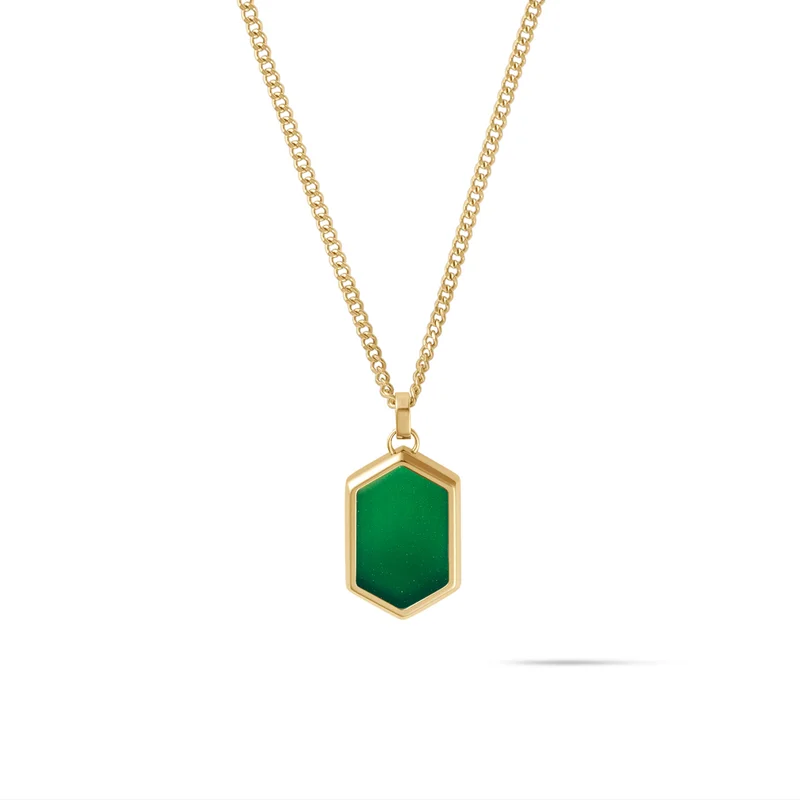Hex Pendant Necklace