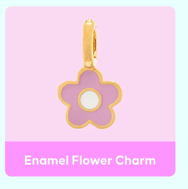 Enamel Flower Charm
