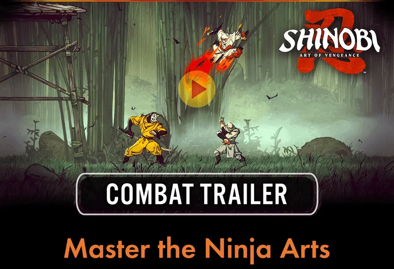 Shinobi: Art of vengeance combat trailer. Master the Ninja Arts.
