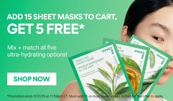5 FREE SHEET MASKS