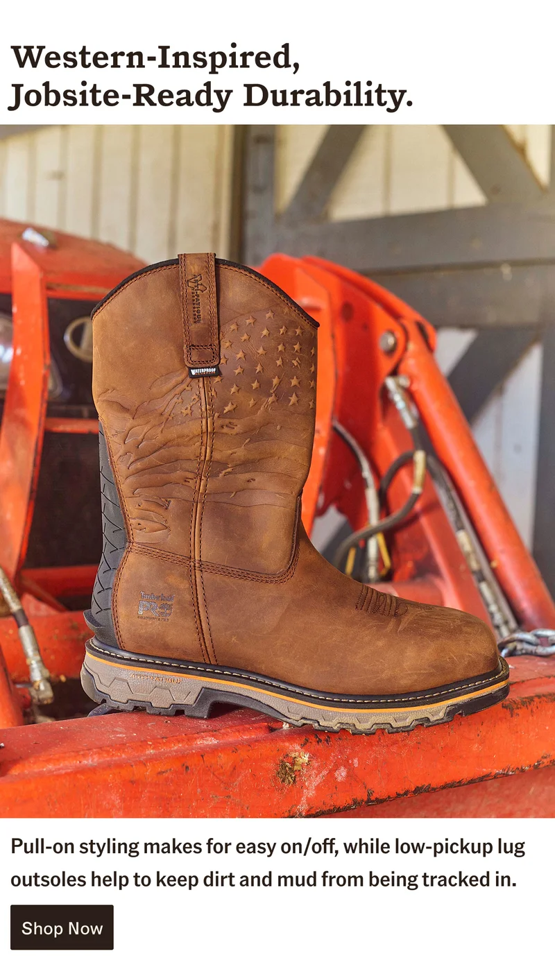 Western-Inspired, Jobsite-Ready Durability. Shop Now.