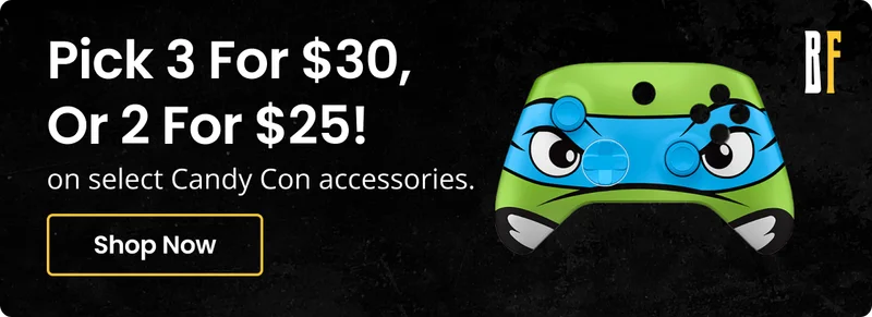Pick 3 For $30, Or 2 For $25! on select Candy Con accessories. Shop Now