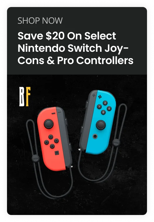 SHOP NOW Save $20 On Select Nintendo Switch Joy-Cons & Pro Controllers