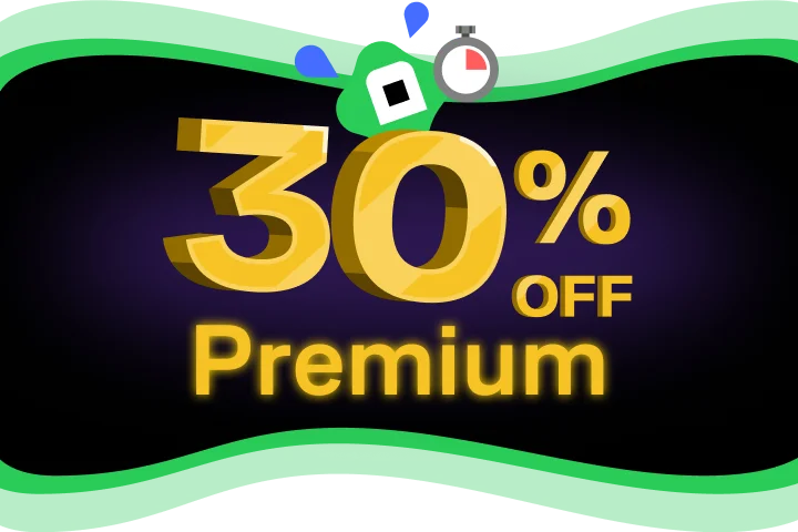 30% off Premium