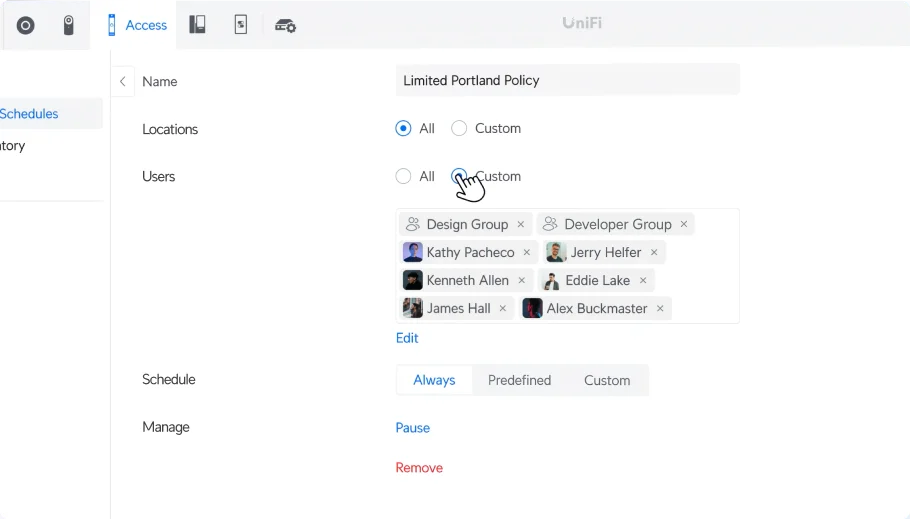 Revamped Access Policies
