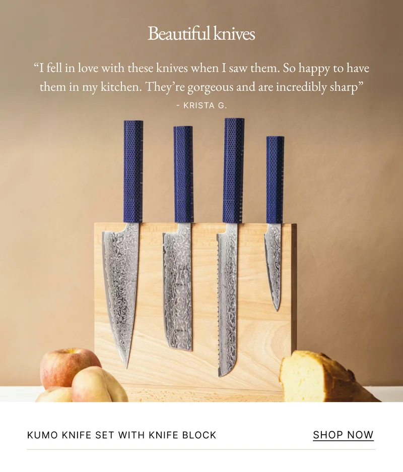 Kumo Knife Set with Knife Block