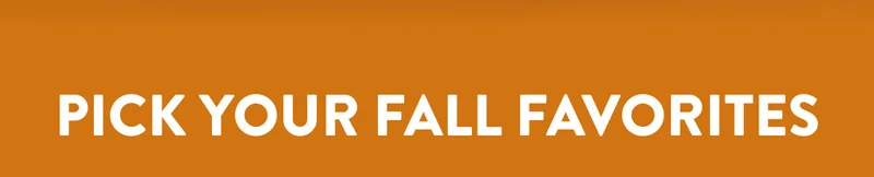 PICK YOUR FALL FAVORITES