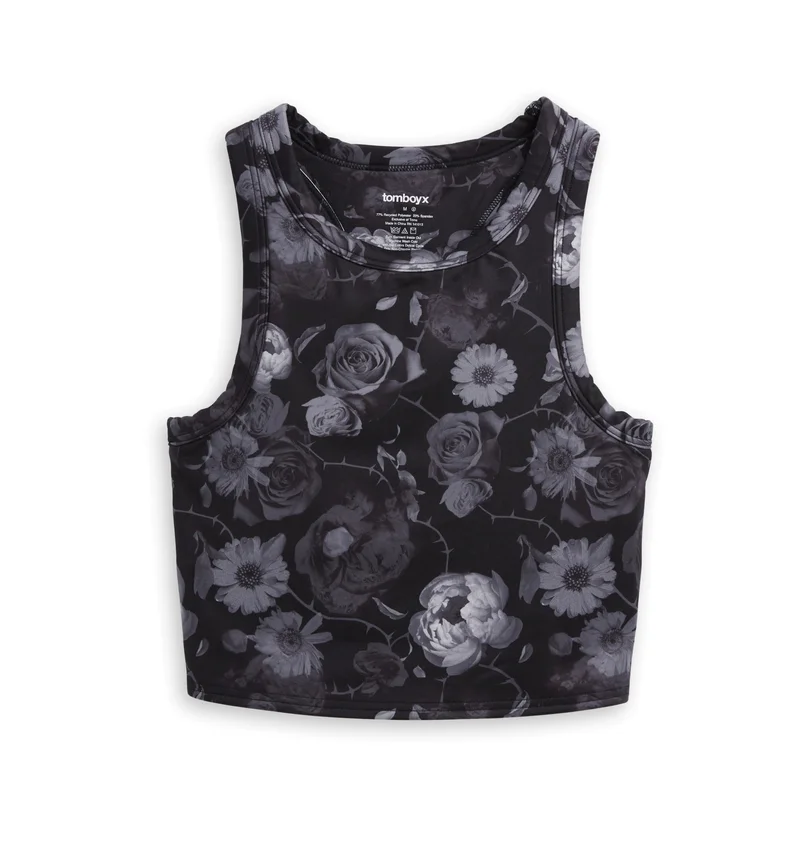 Image of Cozy Luxe Bra Top - Dark Floral Remedies