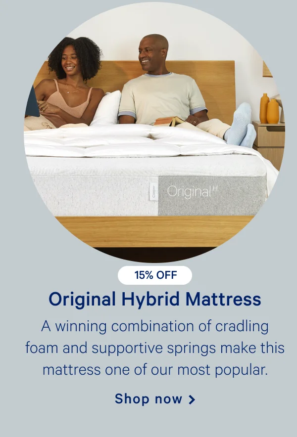 Original Hybrid Mattress >> A winning combination of cradling foam and supportive springs make this mattress one of our most popular. >> Shop now >>