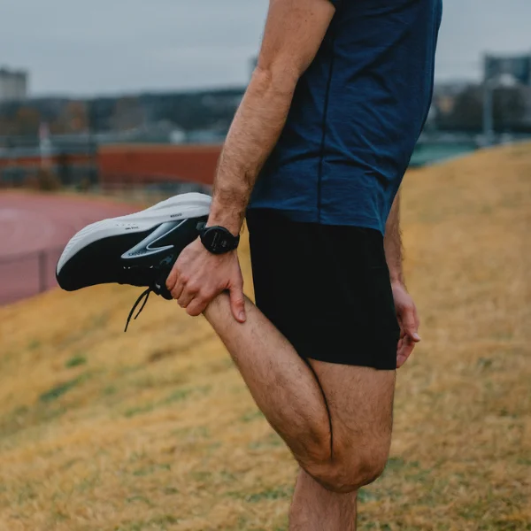 Man wearing running gear
