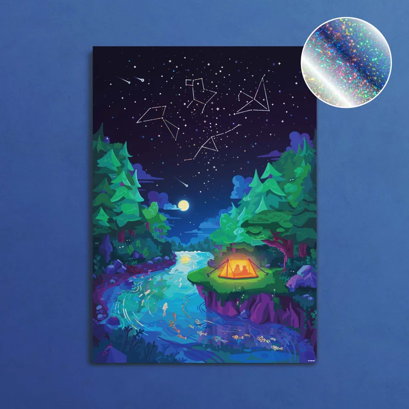 Image of Starry Night Poster (Shiny Edition)