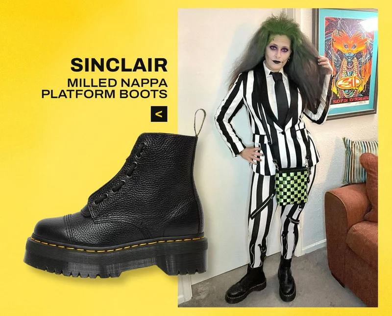 Sinclair Milled Nappa Leather Platform Boots